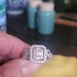 Simulated diamond Ring